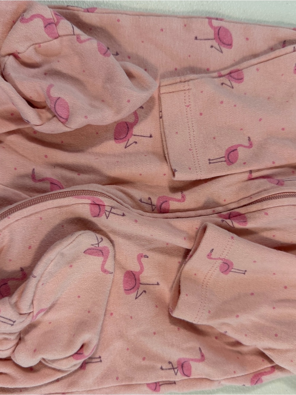 Carter’s Just One You 6M Pink Flamingo Footed Sleeper Pajamas - Picture 4 of 4